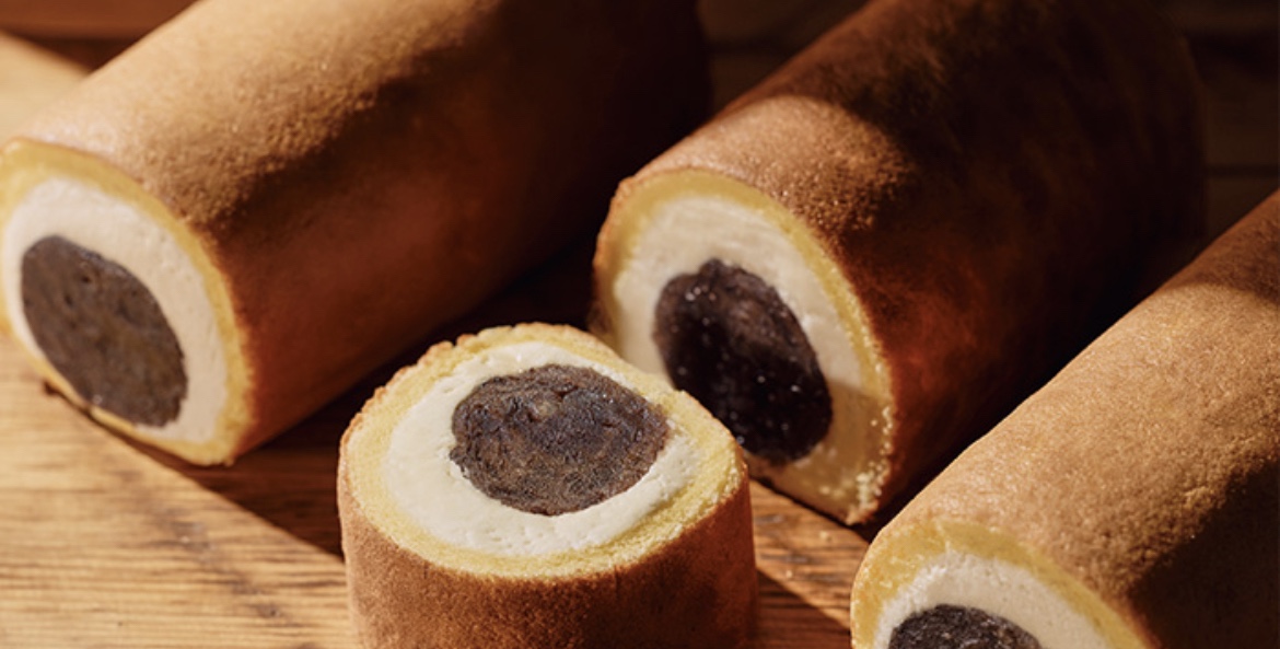 日本直邮【限购】【冈田谨制】小豆&黄油瑞士卷一个装