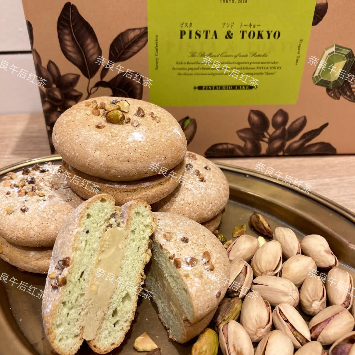 日本直邮东京站排队王Pista&Tokyo 开心果夹心蛋糕布雪4枚入