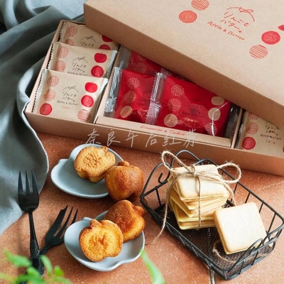 满200日本直邮 东京风美庵APPLE&BUTTER苹果黄油夹心曲奇费南雪