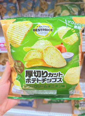 日本AEON超市 酸奶油洋葱经典盐味厚切薯片