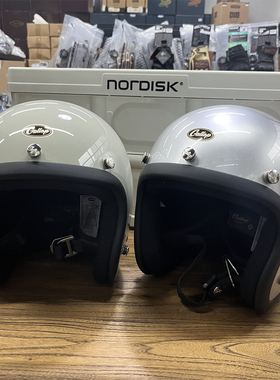 台湾Gallop复古小盔体电动摩托车哈雷四季骑行姜戈3/4半盔通勤