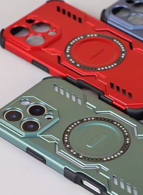 适用于iPhone16ProMax防摔手机壳散热磁吸苹果15promax保护套17AIR17promax16eip15plus无线充镜头保护