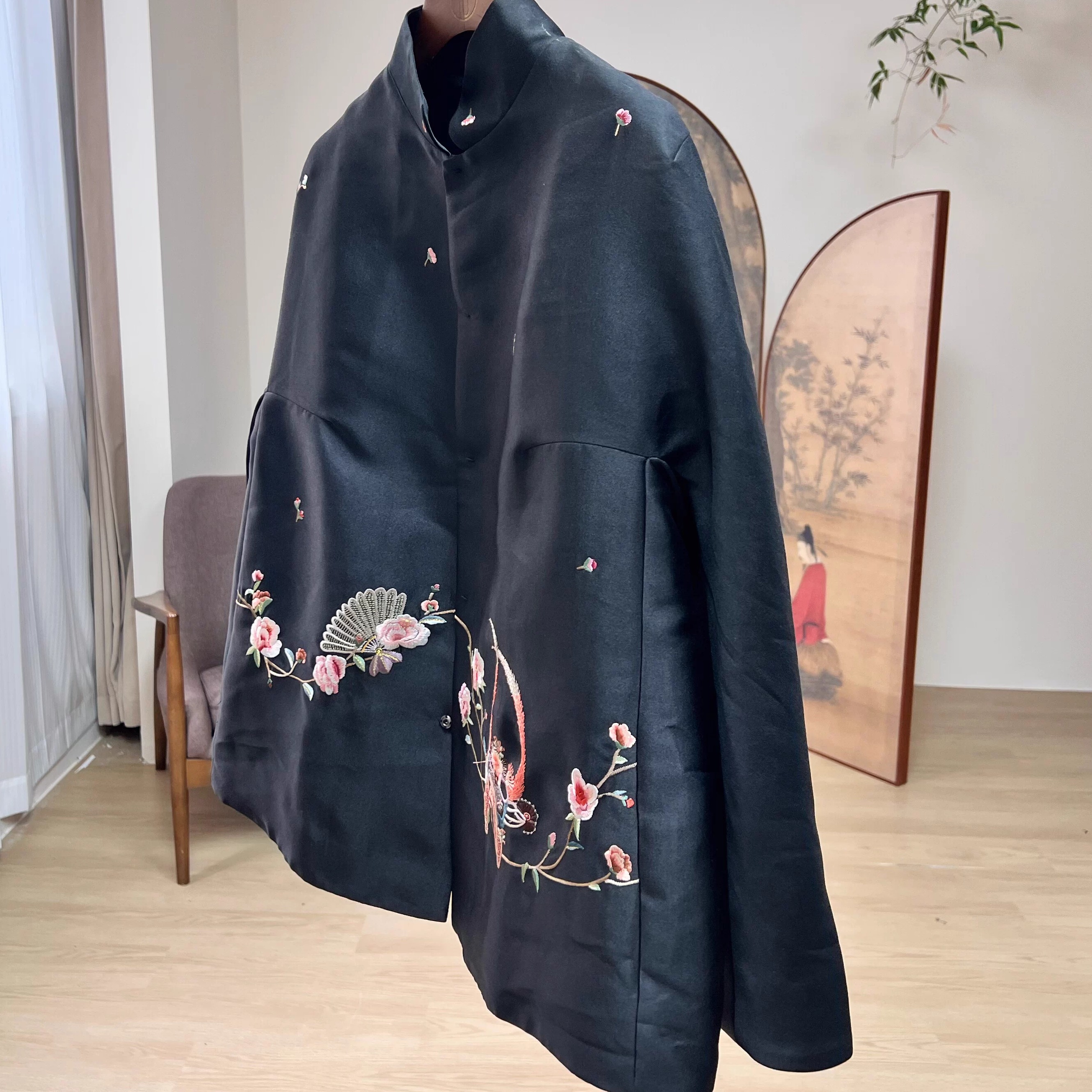 拉贝碧【买一送一】飞花令 新中式 改良中国风重工手推丝毛小外套