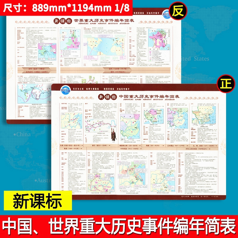 初中地理中国历史地图集世界历史一图通中国重大历史事件编年简表世界重大历史事件编年新课标高中地理北斗地图新版2019