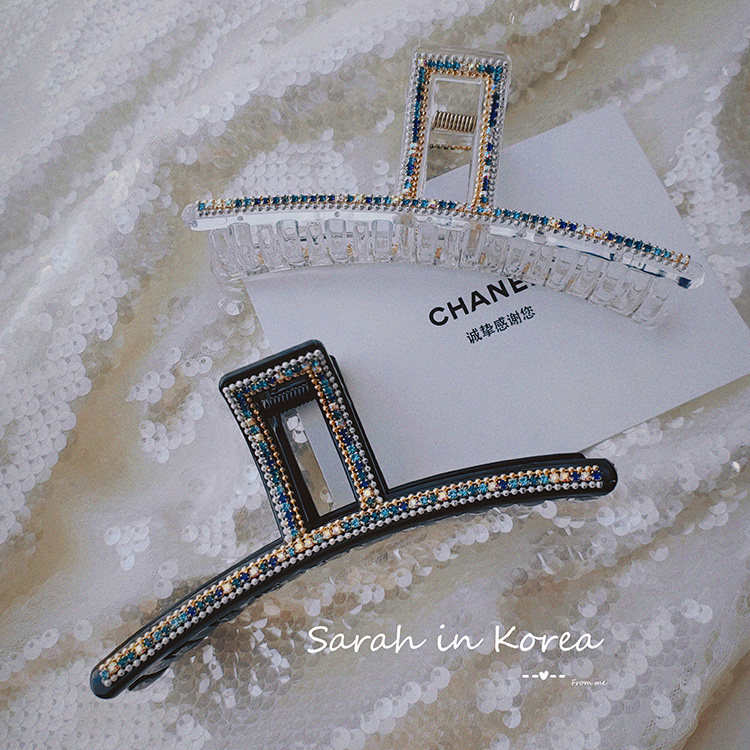 sarah in korea韩国 闪耀の蔚蓝星辰~直角细长大号发抓