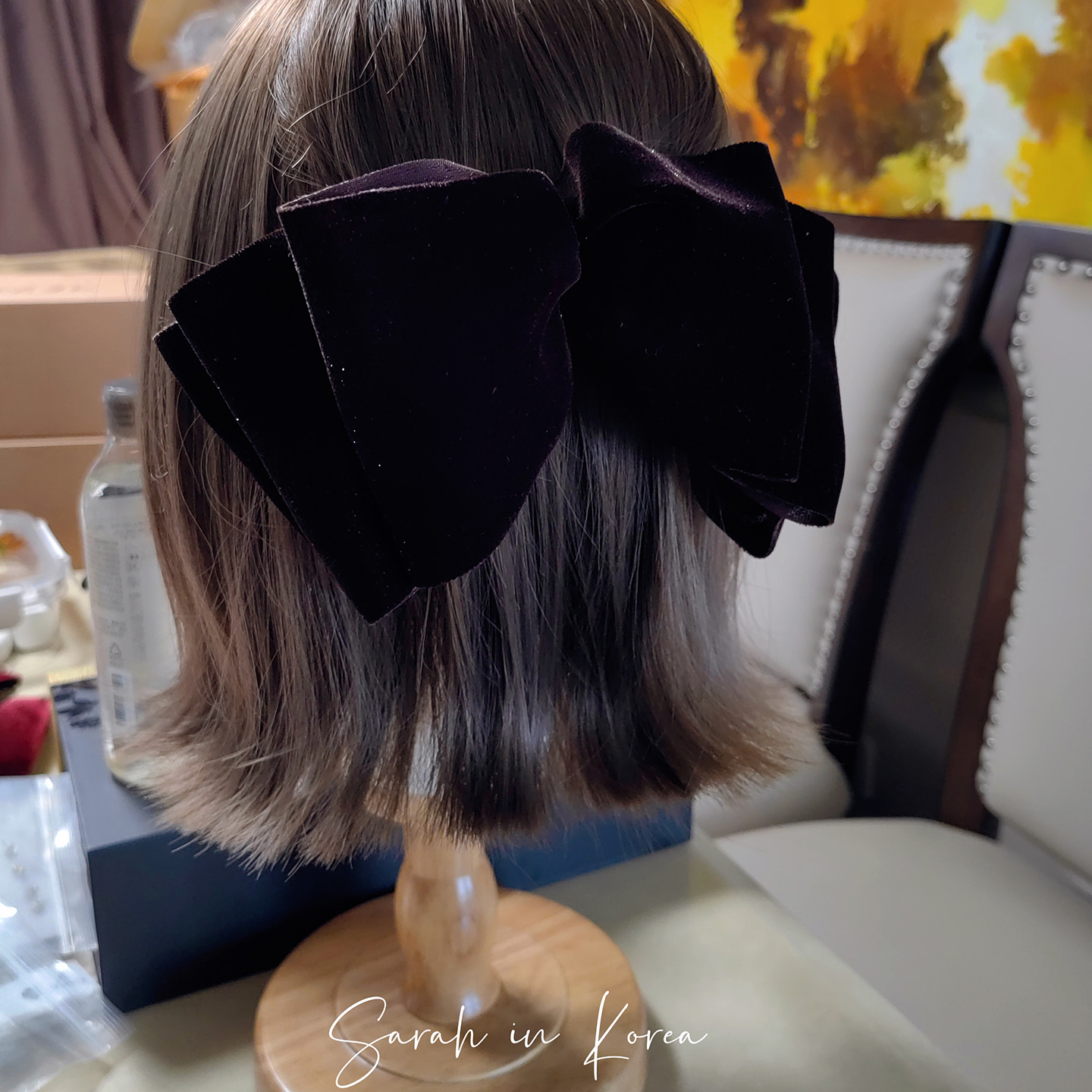 Sarah in Korea韩国 王炸推荐 微微闪烁三层韩式蝴蝶结弹簧夹发夹