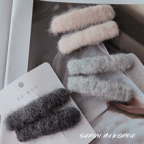 秋冬毛绒绒BB夹刘海边夹韩国