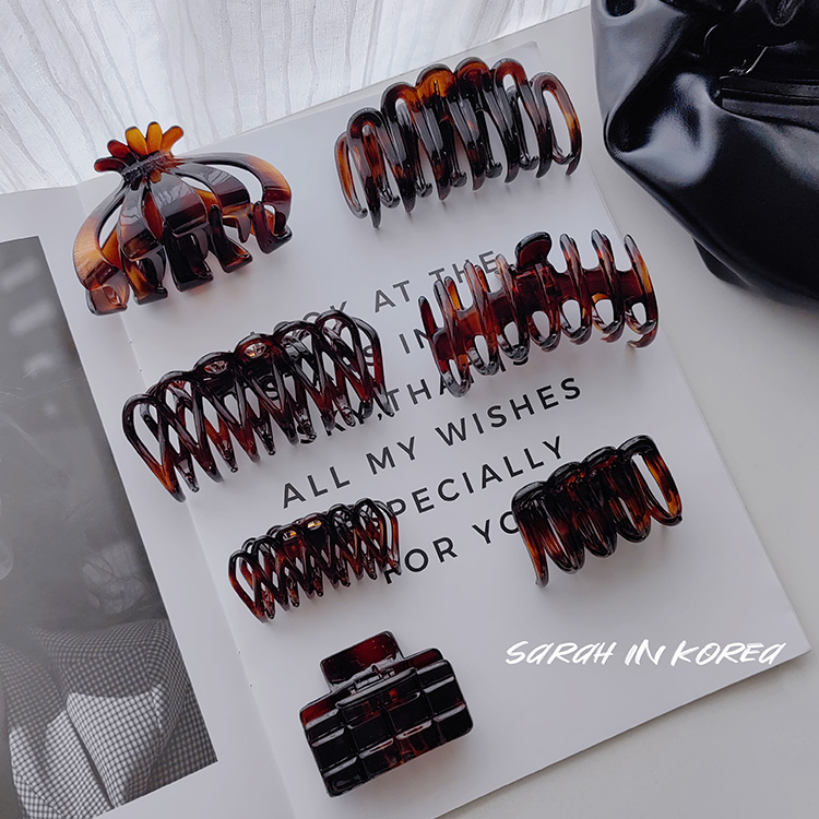 Sarah in Korea韩国 2025春夏 法式琥珀深色大小号发抓系列