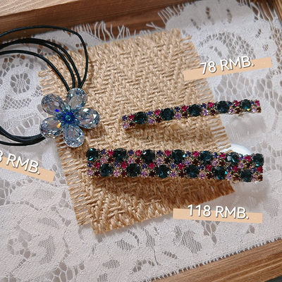 发圈水晶韩国边夹精致