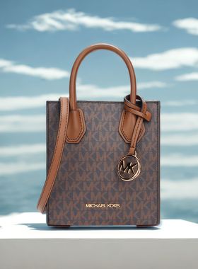 【交个朋友双12现货补贴】MK女士单肩包mercer琴谱牛皮老花风琴包