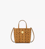 MCM女士包袋双面购物袋 好物推荐 干邑色迷你菜篮子托特包手提