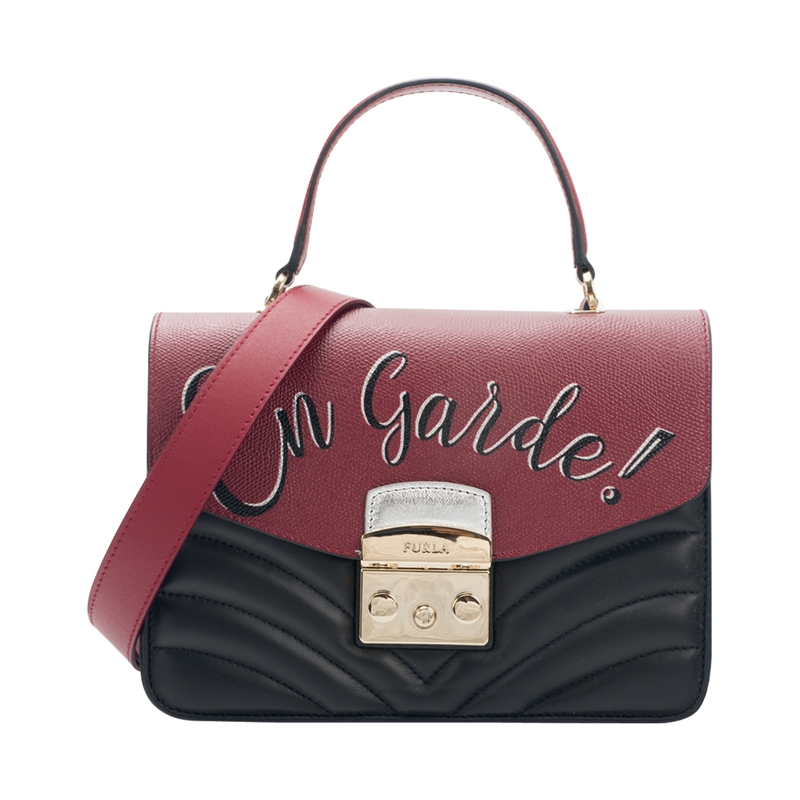 FURLA/ܽÀÅ®°üµ¥¼çб¿æÊÖÌá°ü¿í¼ç´øÁ¢Ìå²¨ÎÆ×Öĸӡ»¨Ð¡·½°üBTB0