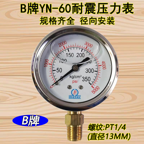 B牌YN60注塑机压力表油压250kg