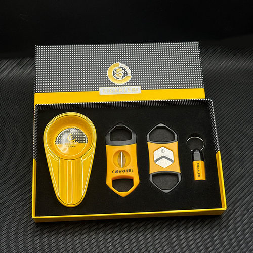 茄乐人高端锋利雪茄剪四件套