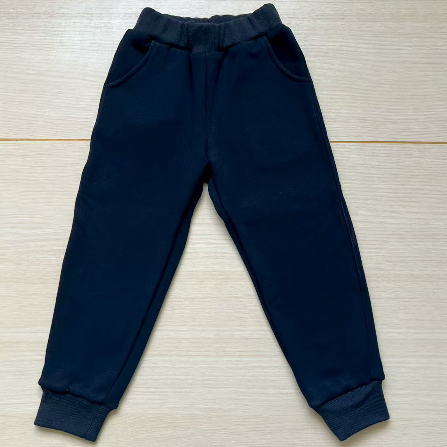 藏蓝收口男女校服裤子可定制