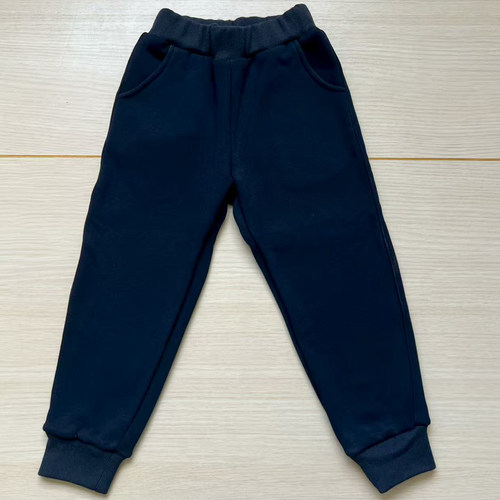 藏蓝收口男女校服裤子可定制