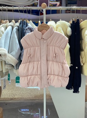 2025冬季imau奕玛童装女小童儿童高领棉服马甲休闲背心58SF110141