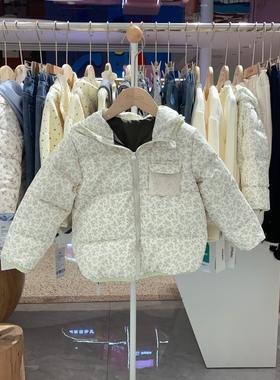 2025冬季imau奕玛女小童装儿童外套加厚碎花轻薄羽绒服58SF103024