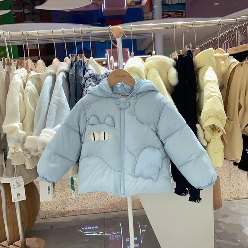 冬季新款imau奕玛男小童装儿童外套加厚连帽休闲羽绒服54SF103012