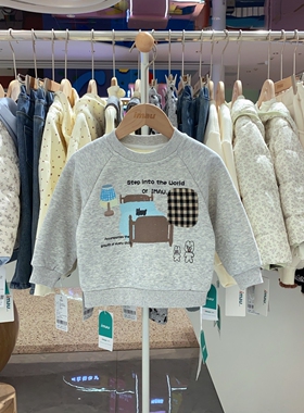 2025冬季imau奕玛男小童装儿童打底衫加绒加厚卡通卫衣54SF232076