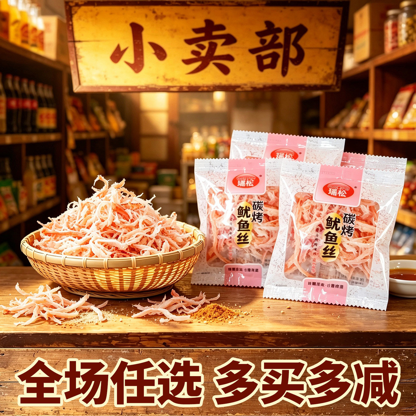 碳烤鱿鱼丝手撕散装小包装