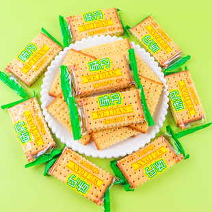 半球味丹芝麻白苏打饼干500g散称奶盐味梳打香咸味办公室休闲食品