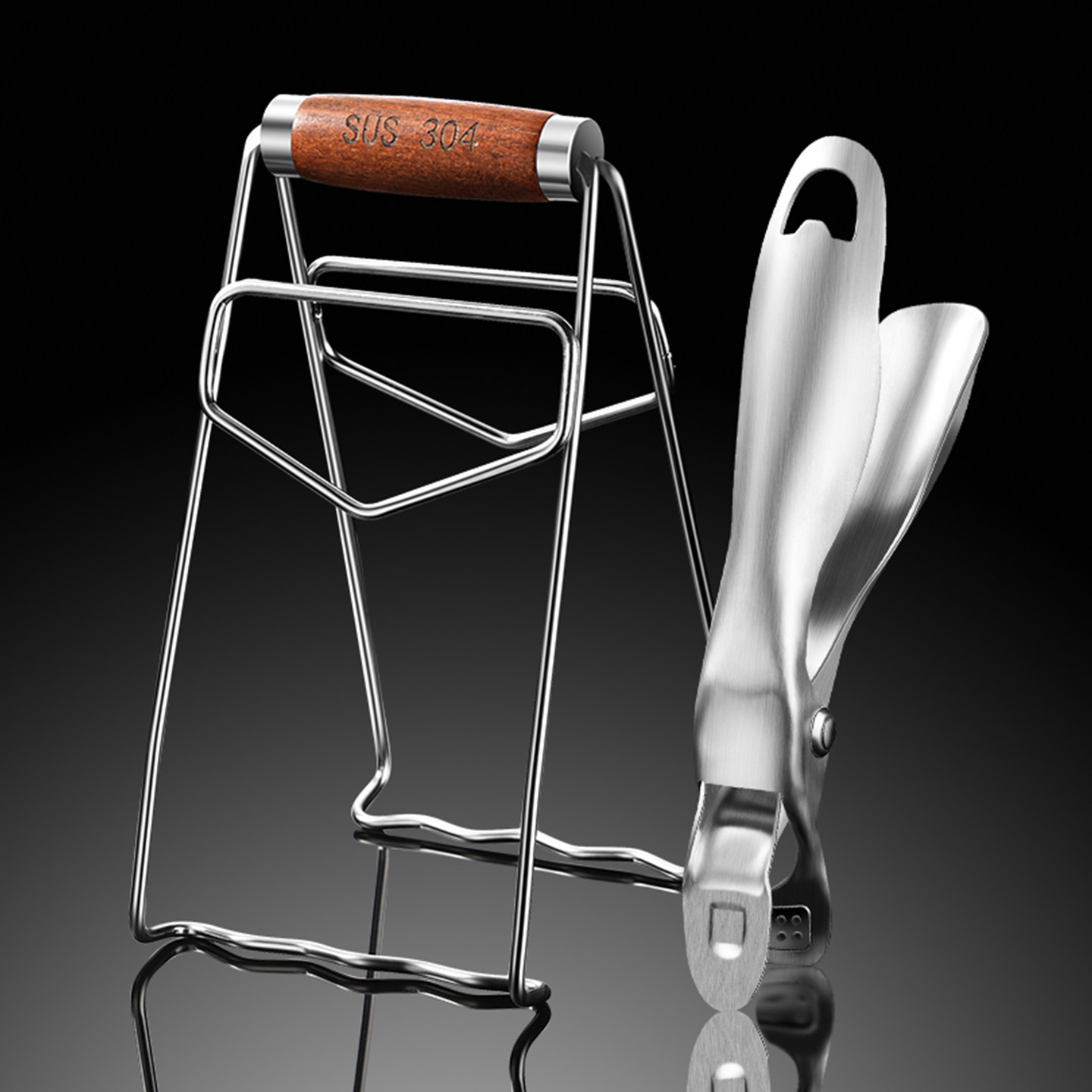 304不锈钢防烫夹取碗夹提盘神器家用厨房夹盘子夹防滑蒸锅蒸菜夹