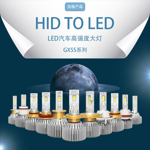 H7双铜管LED汽车高强度大灯系列适用于各种车型轿车