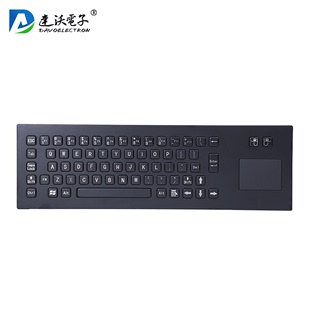 触摸键鼠一体键盘电镀黑色 防爆键鼠源头厂家本安等级IIC T4下嵌式