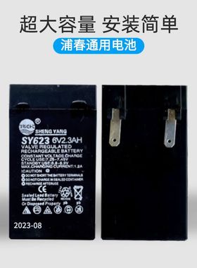 SY625/TY623 6V2.3/2.5Ah晟阳充电电池电瓶电子浦春天平称仪表头