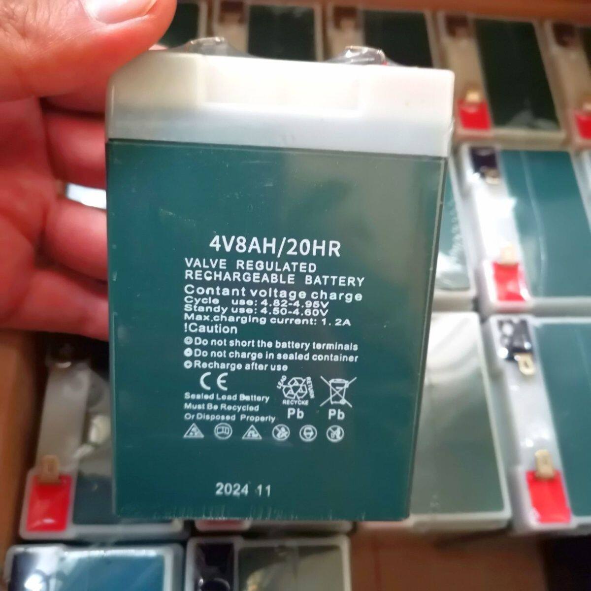 4v8ah蓄电池电子称电瓶替4v6ah4v75ah手电筒4v4ah电子通用大全型