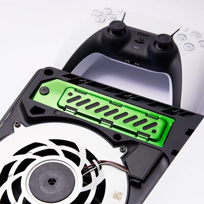 ps5slim m.2ssd扩展槽散热防尘盖ps5pro铝合金ssd防尘罩