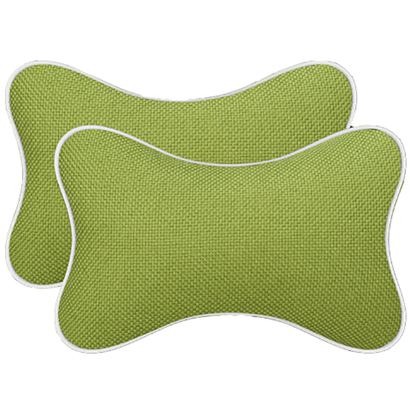 汽车头枕一对护颈枕布艺枕头座椅