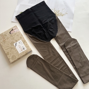 兰梦迪0D高透收腹黑丝连袜春秋80克显瘦打底裤黑透肤翘臀裤女2720