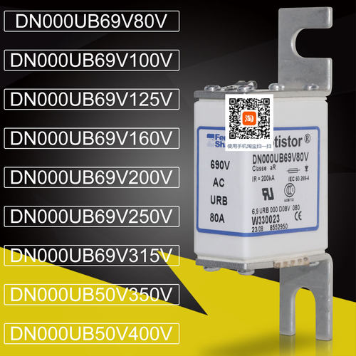 ferraz罗兰DN000UB69V80V熔断器