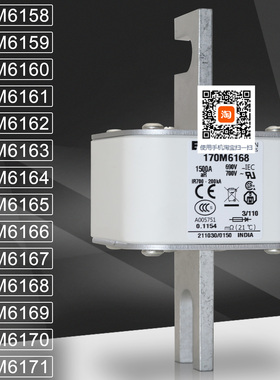 保险170M6165 6166 170M6167 6168 170M6169 6170 170M6171熔断器