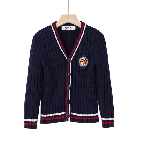 学院风春秋季毛衣开衫幼儿园服三件套礼服小学生班服儿童演出服