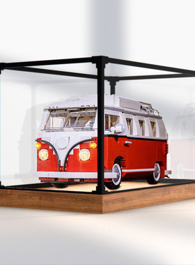 展示盒模型罩10220适用大众T1亚克力积木野营车合金框收纳盒