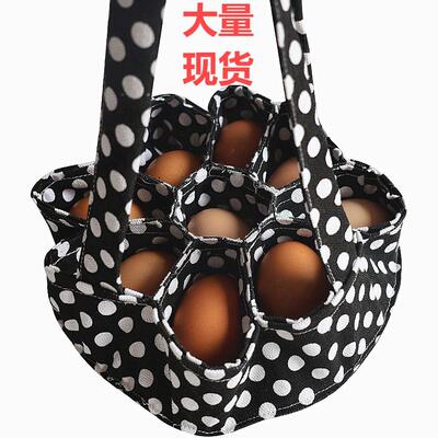 新品Eggs Collecting Basket收集鸡蛋的篮子鸡蛋收集篮收纳帆布袋