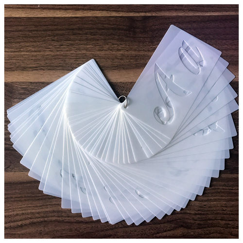 跨境字母数字绘画模板墙绘喷涂镂空模板少儿手工diy临摹板可定制