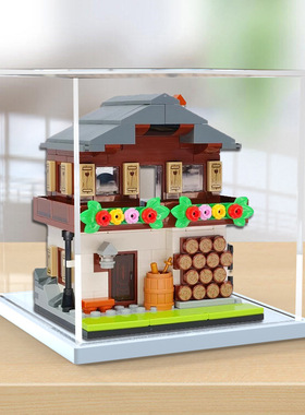 透明罩创意街景40583 40590 40599 40585世界房屋模型展示盒