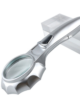 楚达50MM伞形6个LED放大镜 带 办公家居 扇形精美放大镜600554