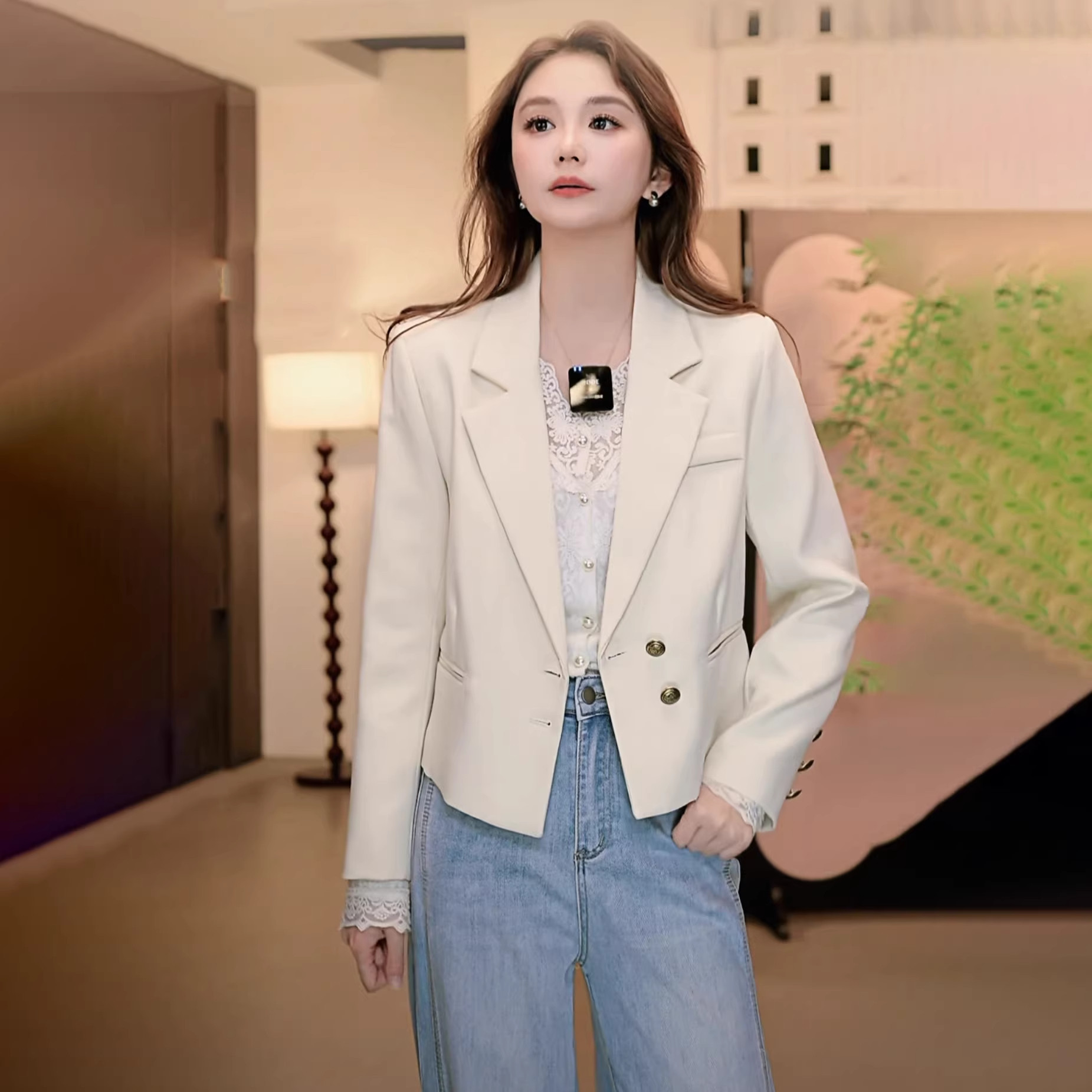 2026春季新款时尚洋气小个子西装外套女高级感短款西服女上衣百搭