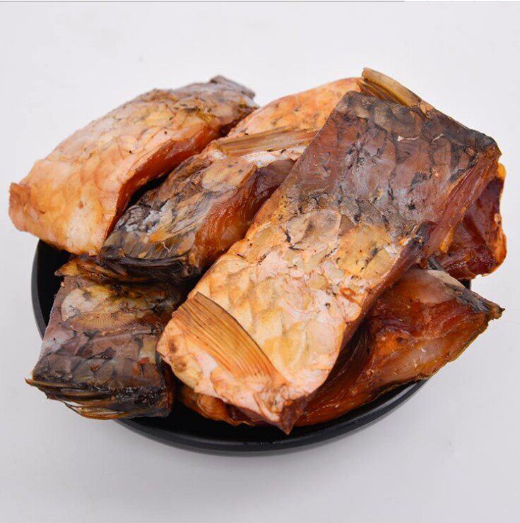 腊鱼 湖南土特产 湘西手工制作 烟熏腊鱼块咸鱼 一斤包邮500g