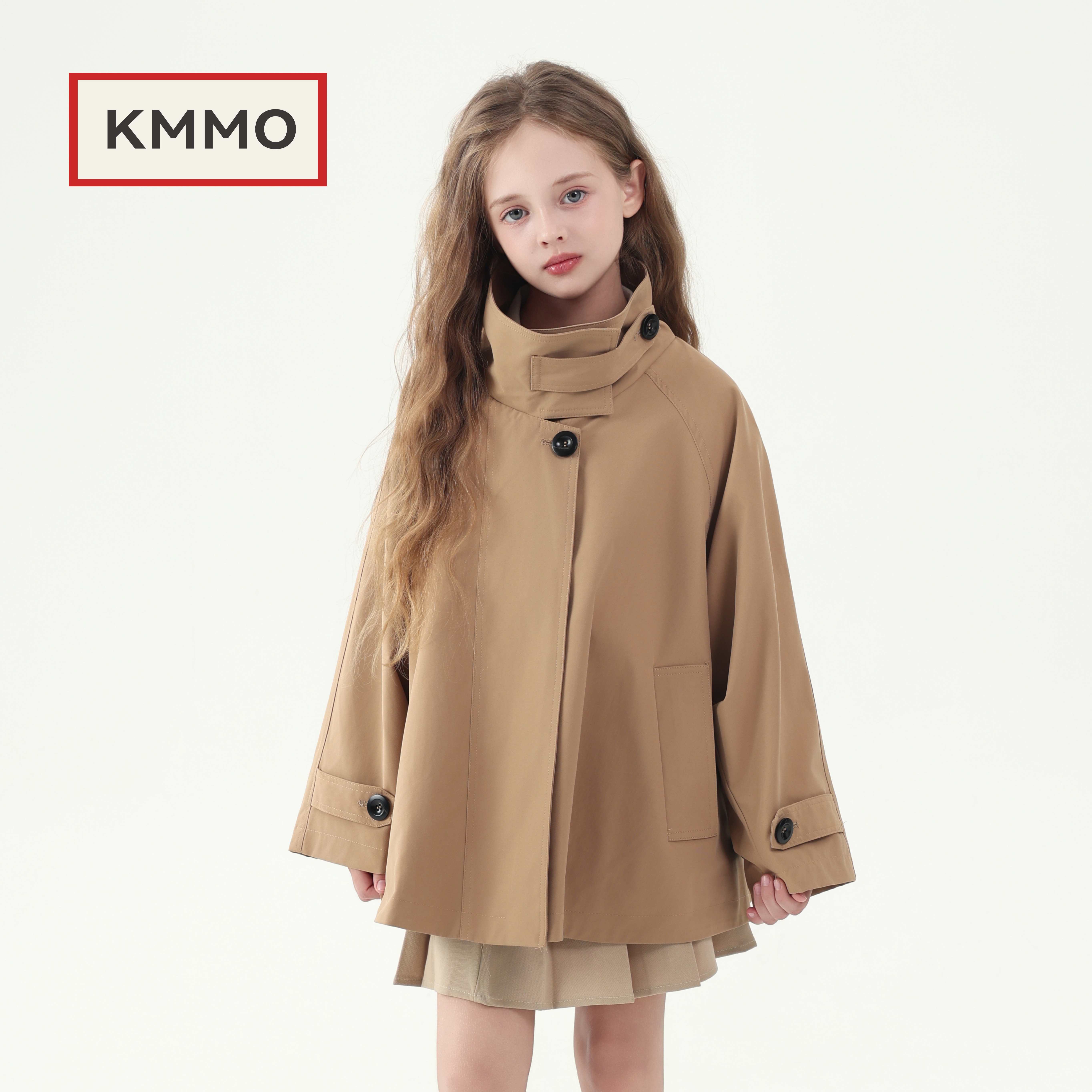 女童风衣外套春秋款2025新款