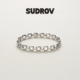 SUDROV素觉轻奢冷淡风个性 精致手链银手饰腕饰女生日礼物送女友