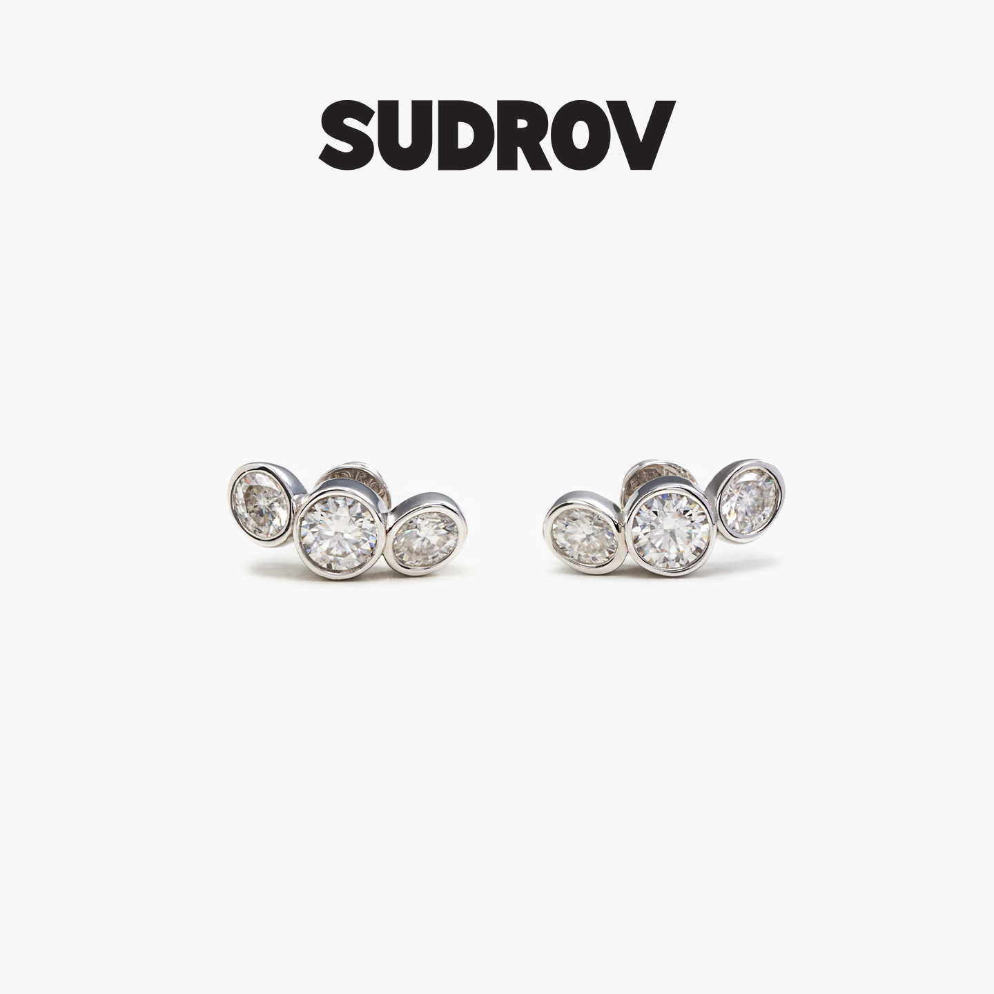 SUDROV素觉莫桑石耳钉