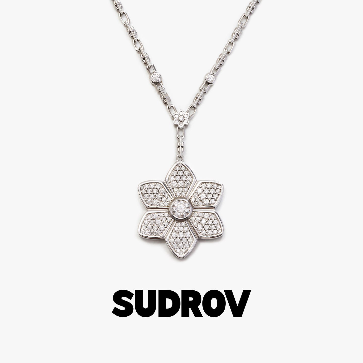 SUDROV素觉栀子花项链