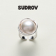 SUDROV素觉马贝系列 轻奢设计感925银马贝珍珠戒指高级感食指戒女