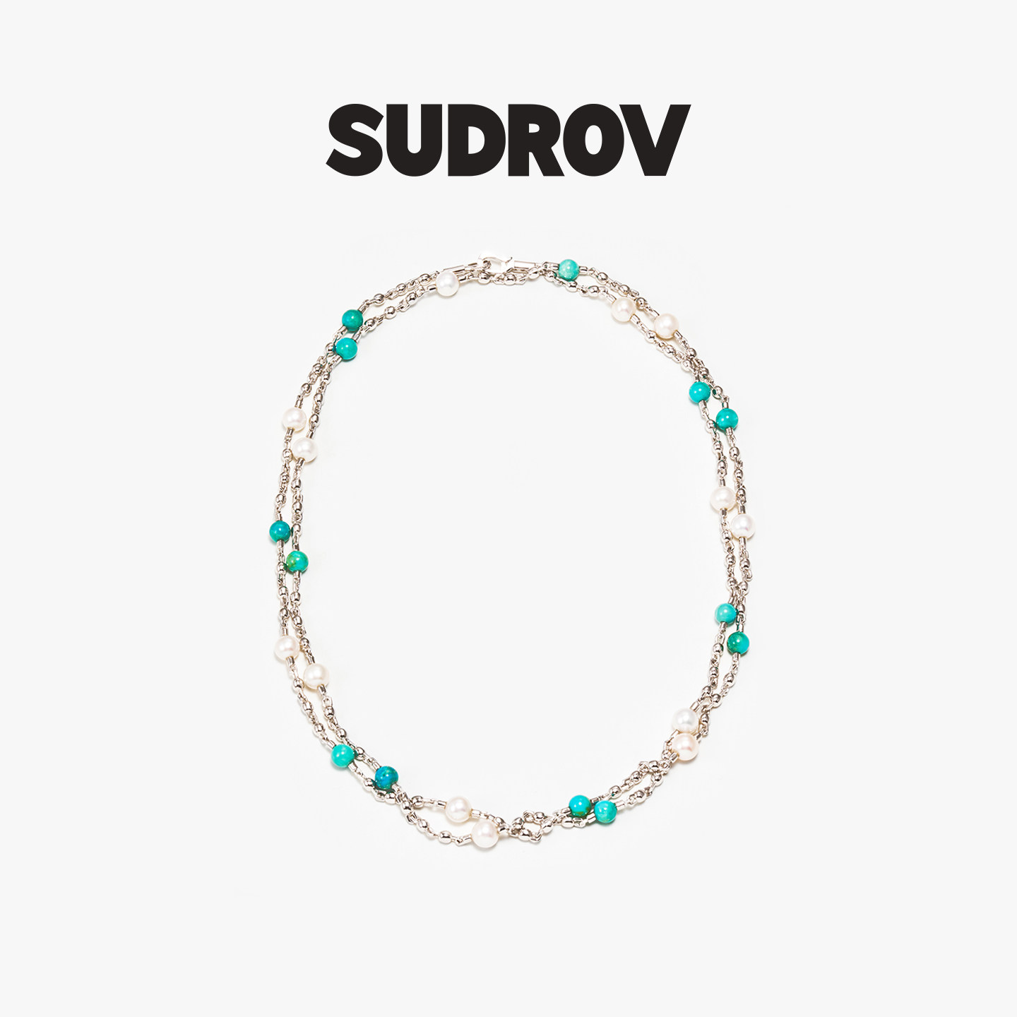 SUDROV/素觉2026S/S 不一样的温柔 Lucky Sign系列绿松石珍珠项链